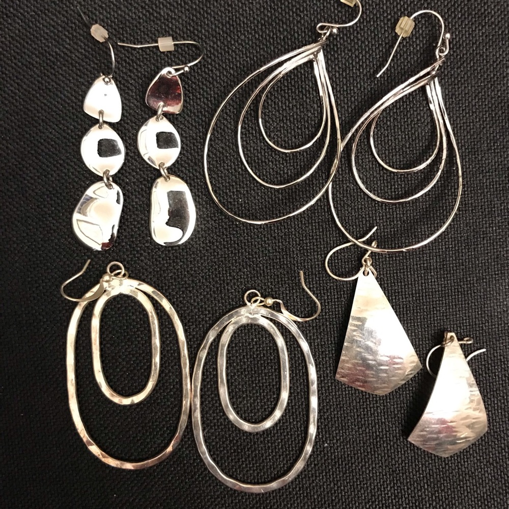 Lot of Silver Earrings
